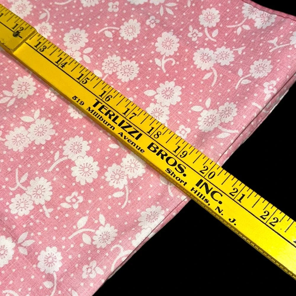 Vintage Thomaston American Mood Pink Floral Muslin Pillowcase Set of 2 No Iron